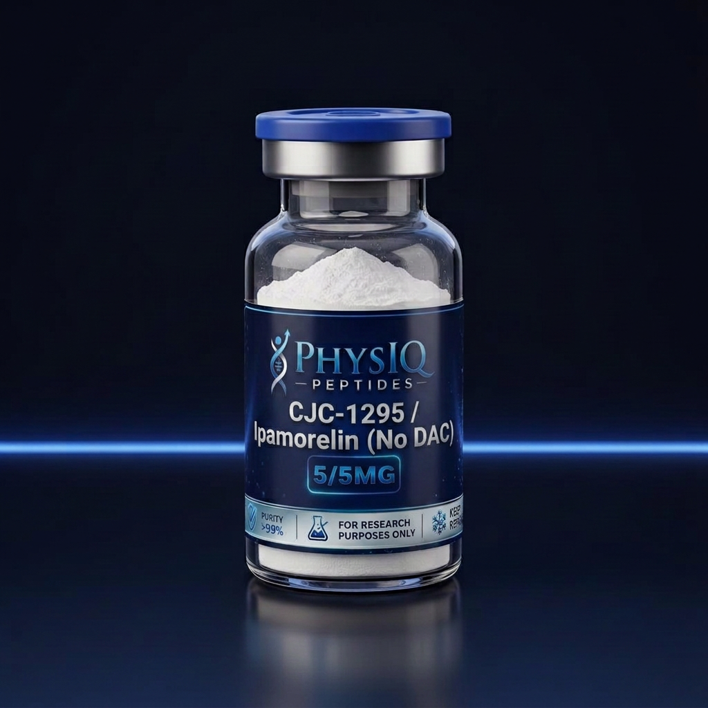 CJC-1295 / Ipamorelin (No DAC) research peptide vial